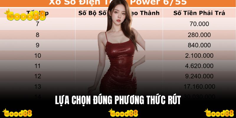 Lựa chọn đúng phương thức rút
